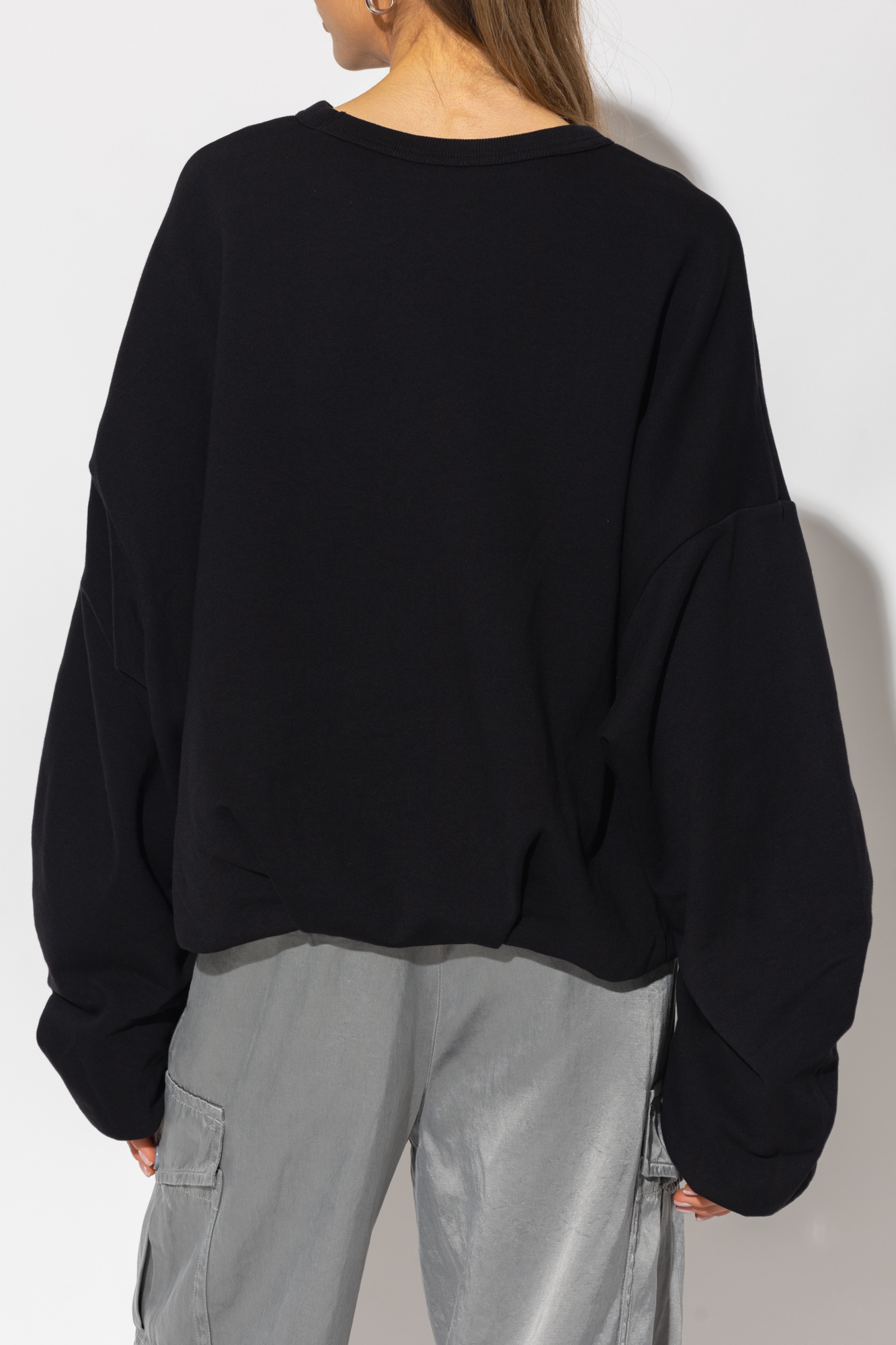 Black Draped sweatshirt Dries Van Noten - Vitkac GB